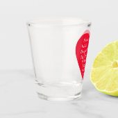 Aangepaste, aangepaste Valentijnse versie Shot Glas (Links)