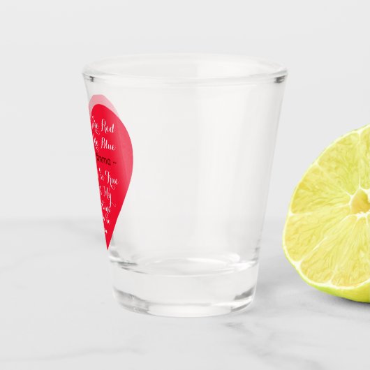 Aangepaste, aangepaste Valentijnse versie Shot Glas (Rechts)