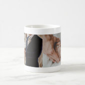 Aangepaste aangepaste woning voor geluid Twee foto Koffiemok (Center)