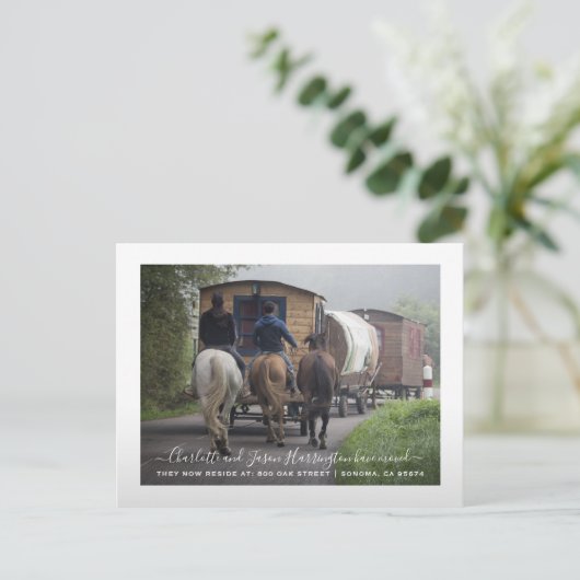 Aangepaste aankondiging foto verplaatsen (Staand voorkant)