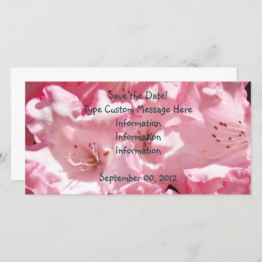 Aangepaste aankondiging Save the Date Photo Cards (Voorkant / Achterkant)