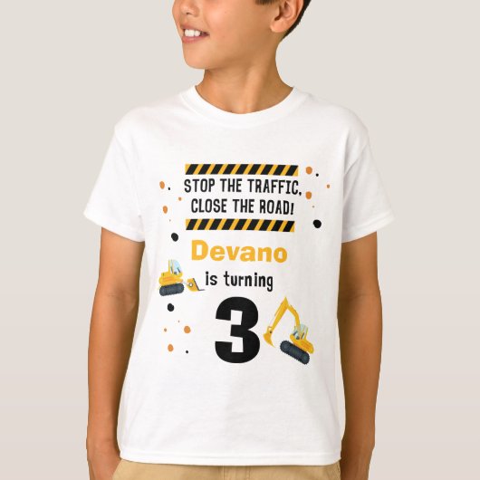 Aangepaste aanleg van de graafmachine van het Shir T-shirt (Voorkant)