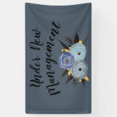 Aangepaste aanmaning bedrijfsbanner voor wijziging spandoek (Verticaal)