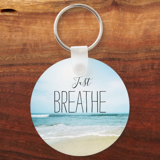 Aangepaste aanmoediging alleen maar ademruimte sleutelhanger (Voorkant)