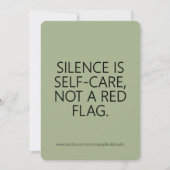 Aangepaste Aanmoediging Zelfzorg Kaart voor Introv (Voorkant)