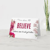 Aangepaste aanmoedigingskaarten voor kankerpatiënt kaart (Voorkant)