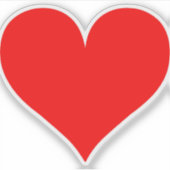 Aangepaste aanpasbare hartafhankelijke vormlaserba sticker (Voorkant)