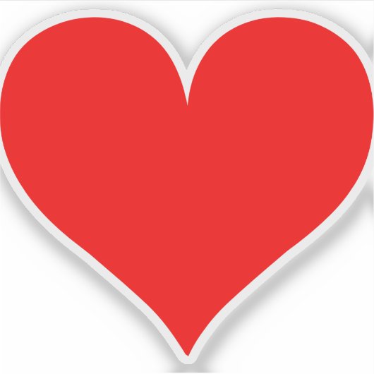 Aangepaste aanpasbare hartafhankelijke vormlaserba sticker (Voorkant)