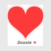 Aangepaste aanpasbare hartafhankelijke vormlaserba sticker (Vel)