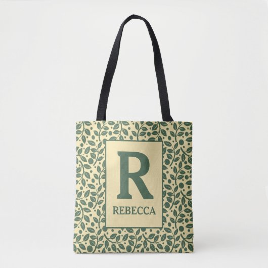 Aangepaste aanraking van Natuur Leafy Tote Bag (Voorkant)