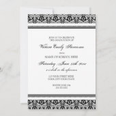 Aangepaste aanroepingskaart voor GraduPartij Black Kaart (Achterkant)