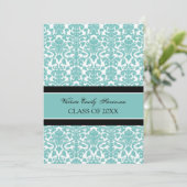 Aangepaste aanroepingskaart voor GraduPartij Blauw Kaart (Staand voorkant)