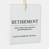 Aangepaste aanschaf op maat voor zwart-wit Cool Keramisch Ornament (Rechts)