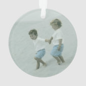 Aangepaste aanstamnaam Jaar Aangepaste Kinder foto Ornament (achterkant)