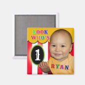 Aangepaste aanvraag Kijk wie er een is Magneet (Voorkant / Achterkant)