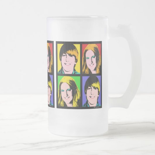 Aangepaste aanvraag voor vier Poppen voor foto's Matglas Bierpul (Rechts)