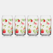 Aangepaste aardbei blikvorm glas (Rechts)