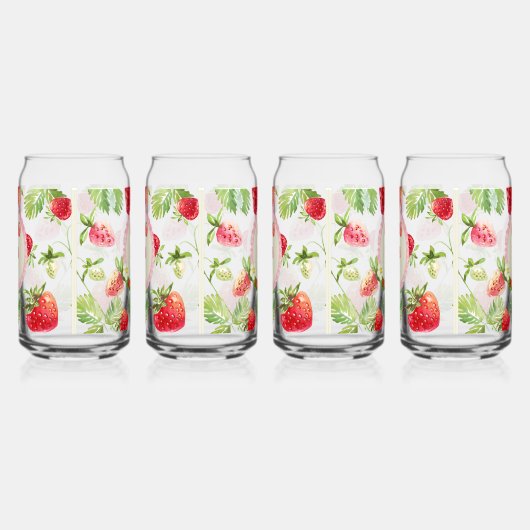 Aangepaste aardbei blikvorm glas (Rechts)