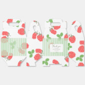Aangepaste  aardbei en strepen Groen RE Bedankdoosjes (Ongevouwen)