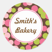 Aangepaste Aardbei Limoen Stippen Sticker (Voorkant)