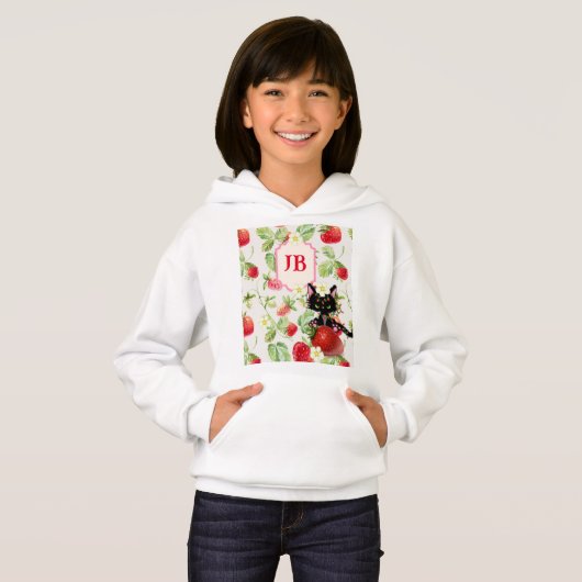 Aangepaste Aardbei Monogrammed (Voorkant volledig)