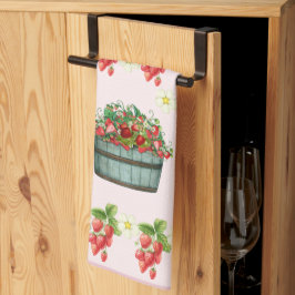 Aangepaste Aardbei Monogrammed – Gepersonaliseerd Theedoek