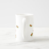 Aangepaste Aardbei Monogrammed Porselein Kop (Achterkant)