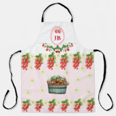 Aangepaste Aardbei Monogrammed Schort – Gepersonal (Voorkant)