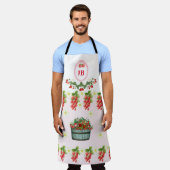 Aangepaste Aardbei Monogrammed Schort – Gepersonal (Gedragen)