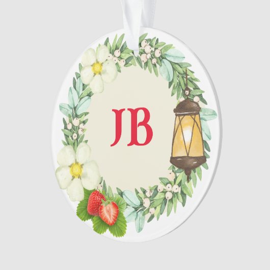 Aangepaste aardbei ornament (voorkant)
