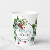 Aangepaste Aardbei Paper Cups voor Baby shower Papieren Bekers (Voorkant)