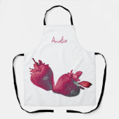 Aangepaste aardbei schort (Voorkant)