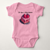 Aangepaste aardbeien grap 2 Jaar van Bessie zoethe Romper (Voorkant)