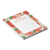 Aangepaste Aardbeien Meisje Mitswa Notes Notitiebl Notitieblok (Schuin)