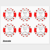 Aangepaste Aardbeien Patroonkanning Sticker (Vel)