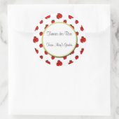 Aangepaste Aardbeien Patroonkanning Sticker (Tas)