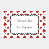 Aangepaste Aardbeien Patroonkanning Sticker (Voorkant)