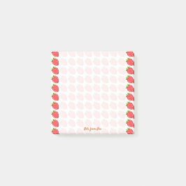 Aangepaste aardbeien post-it® notes