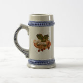 Aangepaste  aardbeien Retro Fruit Old School Bierpul (Links)