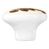 Aangepaste  aardbeien Retro Fruit Old School Keramische Knop (Zijkant)