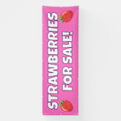 Aangepaste Aardbeien Te Koop Banner (Verticaal)