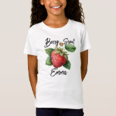 Aangepaste aardbeien woordspeling- Berry Sweet Mei T-shirt (Voorkant)