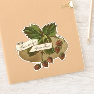 Aangepaste  aardbeienappelboomkwekerij sticker