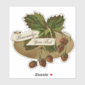 Aangepaste  aardbeienappelboomkwekerij sticker (Vel)