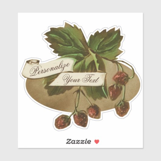 Aangepaste  aardbeienappelboomkwekerij sticker (Vel)