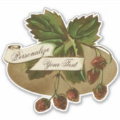 Aangepaste  aardbeienappelboomkwekerij sticker (Voorkant)