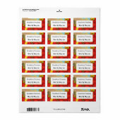 Aangepaste aardbeienkratten die etiketten inblikke (Full Sheet)