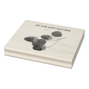 Aangepaste aardbeistempel rubberstempel
