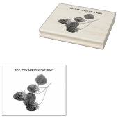 Aangepaste aardbeistempel rubberstempel (Gestempeld)