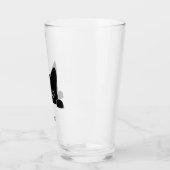 Aangepaste Aardige Kat Huisdier Naam Glas (Links)
